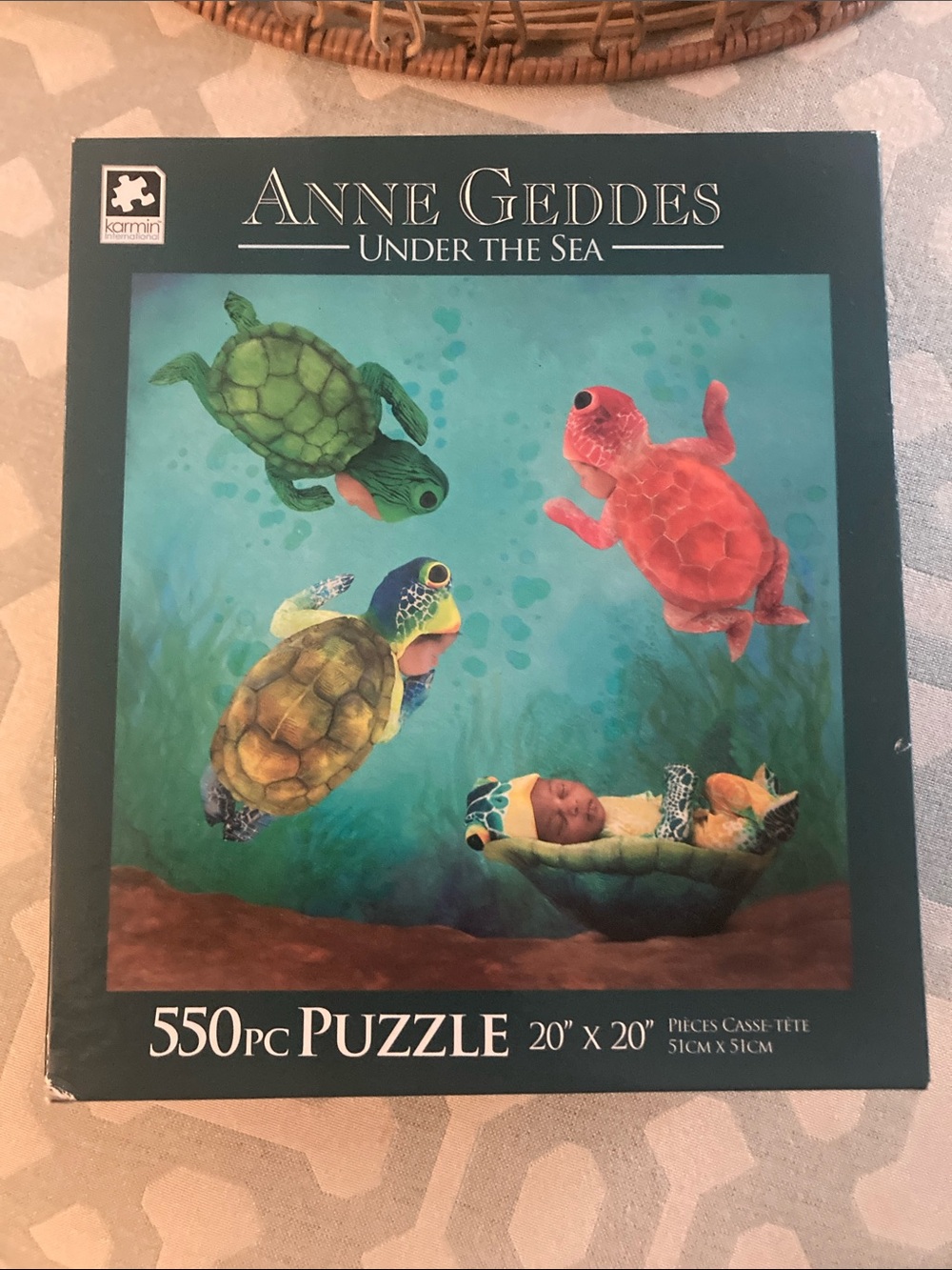 Anne Geddes "Under the Sea" 550pc Puzzle - Teal & Multicolor